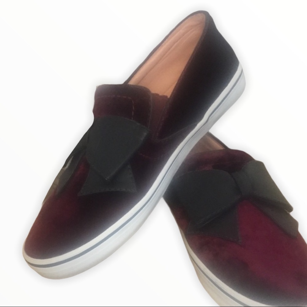 New Burgundy Kate Spade delise Too velvet snea… - Picture 4 of 7